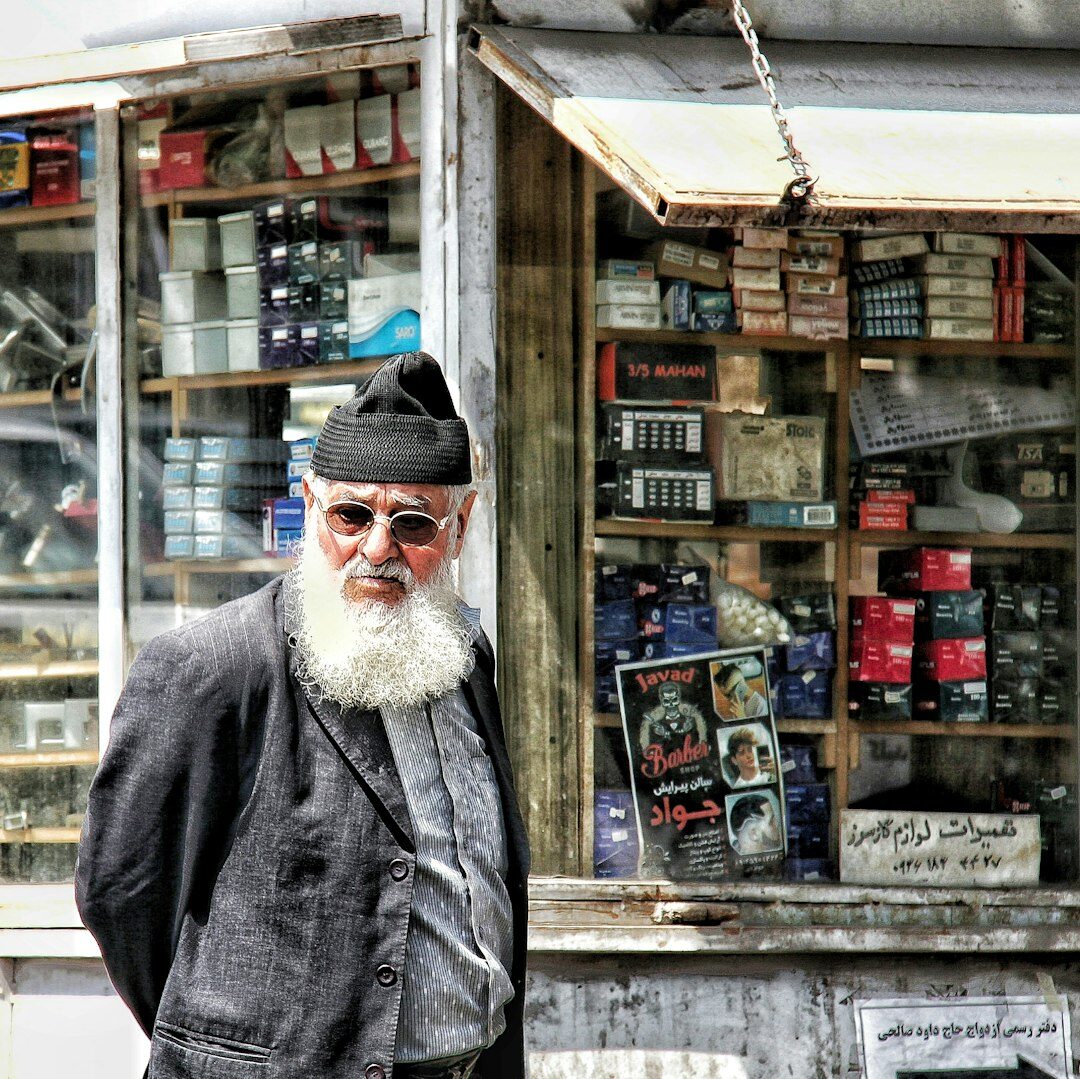 Portrait of a senior Turkish man legal advisor wearing glasses